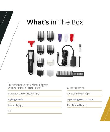 Wahl Professional Sterling 4 Cordless Hair Clippers - Barber-Quality Cutting Tools for Men & Women - International Shipping Available - Buy Online on GoSupps.com