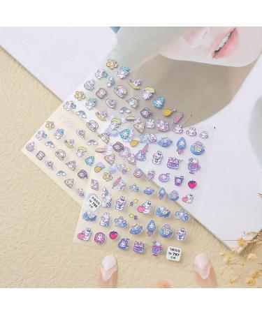 Bunny Charms Manicure DIY Nail Art Decor Craft Sticker 3D Nail Art Sticker(02) Style2 - Buy Online on GoSupps.com