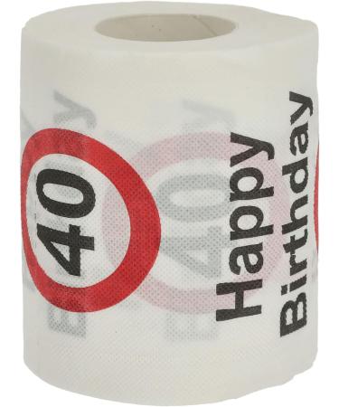 4er Set Happy Birthday Toilet Paper | 40th Birthday 2-Layer 180G/sqm | Fun Party Supplies | International Shipping - Buy Online on GoSupps.com