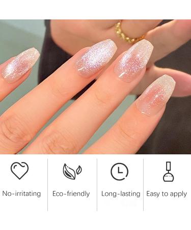 Cat Eye Gel Nail Polish 9D Glitter Cat Eye Gel Polish 15ML Holographic Sparkle Gel Nail Polish Soak Off UV/Led Magnetic Glitter Gel Nail Polish Glitter Nail Polish for DIY Manicure Nail Salon - Buy Online on GoSupps.com