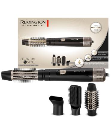 Remington Warm air brush incl.4 attachments: 38mm & 50mm round brush styling nozzle flat brush Blow Dry & Style (curls volume & smooth styles for medium -length hair) ion care cooling down 1000W AS7500 Warm air brush XL set new - Buy Online on GoSupps.com