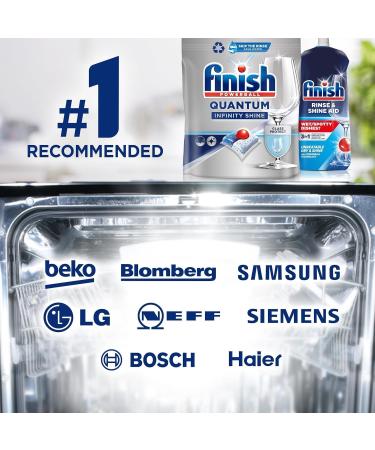 Finish Quantum Infinity Shine Dishwasher Tablets Bulk | Scent : REGULAR | Size : 480 Dishwasher Tabs | For Sparkling Clean (Pack of 4) - Buy Online on GoSupps.com