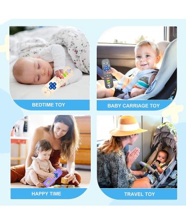 Silicone Baby Teether Toys | BPA-Free | Remote Control Design | 0-12 Months | Blue+Black - Buy Online on GoSupps.com