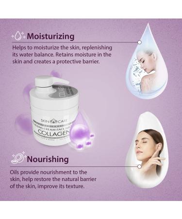 Buy 3-in-1 Collagen Moisturizing Cream for Face Neck & Hands - All Skin Types - 16.9 fl. oz - Daily Hydration & Absorption - Buy Online on GoSupps.com