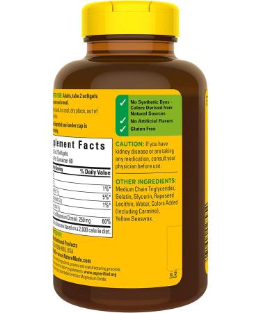 Nature Made Magnesium Citrate 120 Softgels - Supports Muscle, Nerve & Heart Health - Buy Online on GoSupps.com