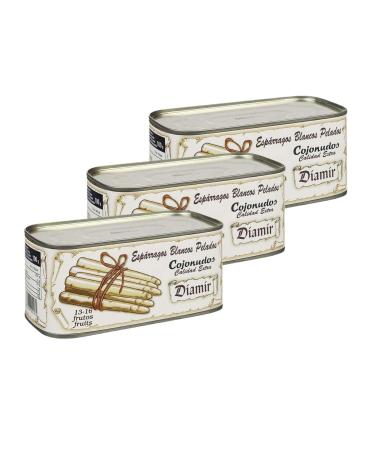 Lot 3x Extra white asparagus - Box 660g