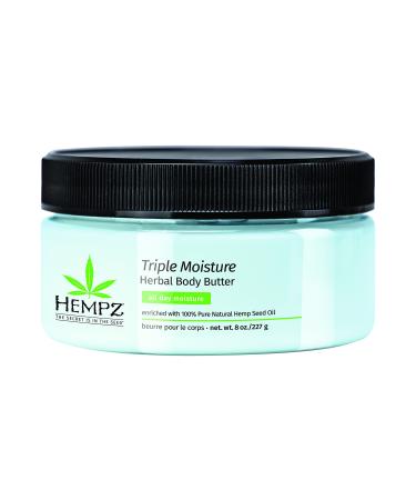 Hempz Triple Moisture Herbal Body Butter  8 oz - Buy Online on GoSupps.com