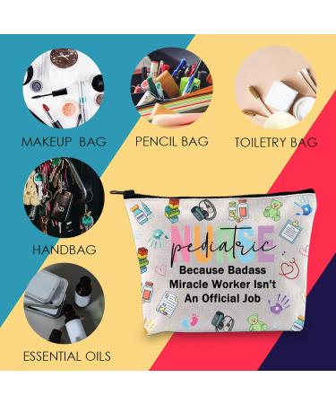 Pediatric Nurse Cosmetic Makeup Bag Peds Nurse Gift Peds Nurse Thank You Gift Nurse Graduation Gift (Pediatric Nurse Bag) - Buy Online on GoSupps.com
