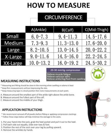 Famkit Thigh High Compression Stockings 23-32 mmHg for Varicose Vein Relief | Medium Size International Shipping Available - Buy Online on GoSupps.com
