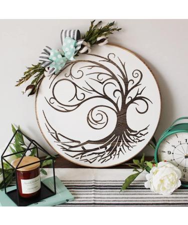 Tree of Life Stencil Set - 12pcs 5.9in Tree Stencils for Painting on Wood, Airbrush, Canvas - DIY Art and Decorations - Buy Online on GoSupps.com