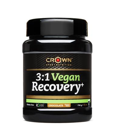 Crown Sport Nutrition 31 Vegan Recovery+ 750 g Vegan Muscle Recovery for Endurance Sports No Allergens Chocolate Flavor