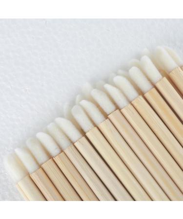 100 Pieces Bamboo Handle Lip Applicators Disposable Lip Brushes Lipstick Brush Lip Gloss Applicator Wands Mascara Wands Nail Brushes Lip Extension Makeup Applicators Tools for Women Girls - Buy Online on GoSupps.com