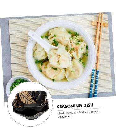 Alipis 4pcs Sauce Dish Sauce Seasoning Plate Dish Plate Barbecue Sauce White Ceramics Three-Dimensional 9X9X4CM White - Buy Online on GoSupps.com