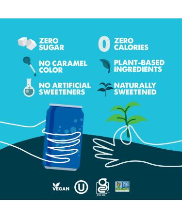 Zevia Zero Calorie Lemon Lime Twist Soda 16oz - 12 Pack | Refreshing Sparkling Drink - Buy Online on GoSupps.com