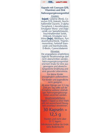 Double Heart Coenzyme Q10 + B Vitamins with Zinc - Immune System Support - 30 Capsules - Buy Online on GoSupps.com