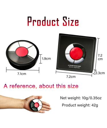 Professional Clown Makeup Kit - Face Paint for Halloween Joker Zombie & Sports Events | International Shipping Available - Buy Online on GoSupps.com
