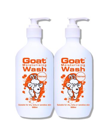 Goat Milk Soap Moisturizing Body Wash Value Duo Pack 16.9 oz - Body Wash to Revive your Skin - Oatmeal