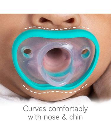 Nanobebe Pacifier for 3+ Months | Jaw-Friendly Breastfeeding & BPA-Free | 4-Pack Gray & White | Perfect Baby Gift - Buy Online on GoSupps.com