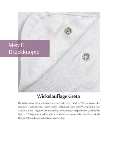 Puckdaddy Greta Anker Pattern Diaper Pad 77x75cm | 100% Cotton | Oeko-Tex Checked | Soft & Safe Baby Essential | Optimal Comfort & Style - Buy Online on GoSupps.com