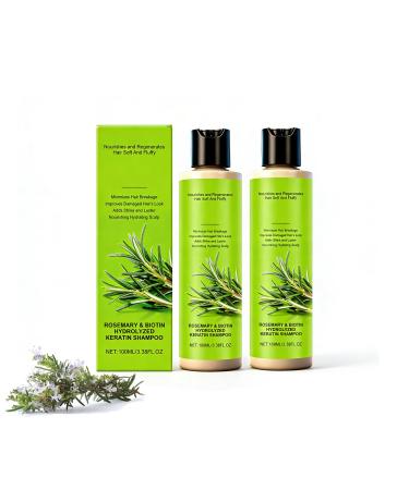 Generisch Natural thickening and strengthening shampoo with rosemary and hydrolyzed keratin for fine hair and hair loss gentle and soft cleansing conditioner (2)