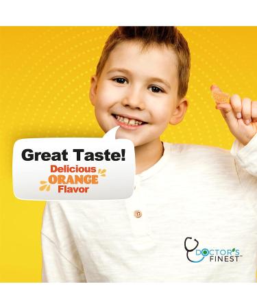 DOCTOR'S FINEST Vitamin C Gummies for Kids - Vegan & Gluten Free Orange Pectin Chews - 250mg Vitamin C - 60 Jellies - Buy Online on GoSupps.com