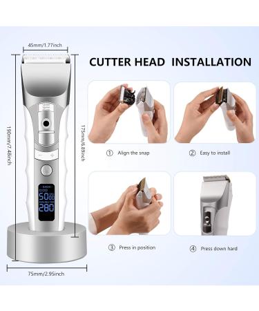 Electric Pro Hair Clippers Cordless Rechargeable Grooming Kits Close Cutting T-Blade Trimmer for Men 0/1.5/3/6/9 mm Baldheaded Hair Clippers Zero Gapped Detail Beard Shaver - Buy Online on GoSupps.com