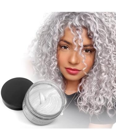 White Hair Color Wax Pomade 4.23 oz - Natural Styling Clay for Cosplay & Parties - Buy Online on GoSupps.com
