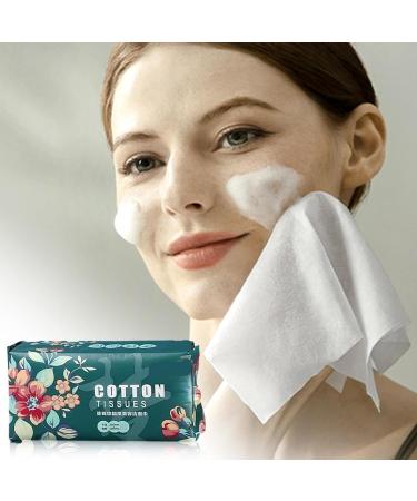 Facial Cotton Tissue | Thickened Facial Paper Towel Pearl Pattern Design | Large Face Towel Hygienic Dry Sheet for Face Washing Sensitive Skin Makeup Remover - Buy Online on GoSupps.com