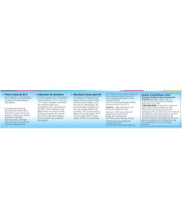 Clearblue Digital Pregnancy Test With Weeks Indicator The Only Test That Tells You How Many Weeks 2 Digital Tests (Pack of 1) 2 count (Pack of 1) - Buy Online on GoSupps.com