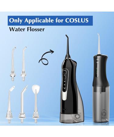 COSLUS Water Dental Flosser Replacement Heads - Compatible with F5020E 5 Jet Tips for Oral Irrigator | High-Quality Dental Care Accessories - Buy Online on GoSupps.com