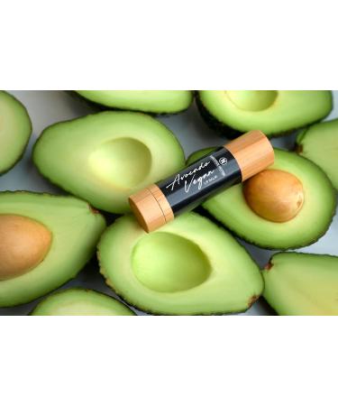 AVOCADO VEGAN LIP BALM Clean Light Highly Nutritious Avocado & Shea Butter Lip Balm Penetrates Deep Tissue and Protects Chapped Dry and Sore Lips. - Buy Online on GoSupps.com