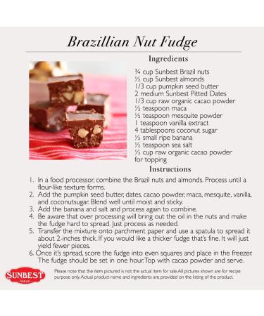 Sunbest Natural Whole Brazil Nuts - Raw Unsalted Nuts for Snacking, Baking & Cooking - Non-GMO Vegan Snacks - 3 lbs Pack - Buy Online on GoSupps.com