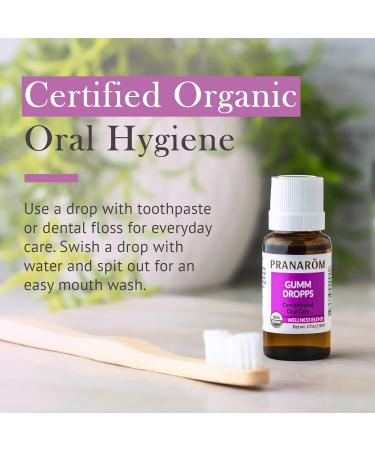 Pranarom - Gumm Dropps Essential Oil for Teeth & Gum Health Natural Mouthwash for Oral Care Pure & Organic Essential Oils (Peppermint Thyme Clove Lemon & Cinnamon) 15 ml 0.5 Fl Oz (Pack of 1) - Buy Online on GoSupps.com
