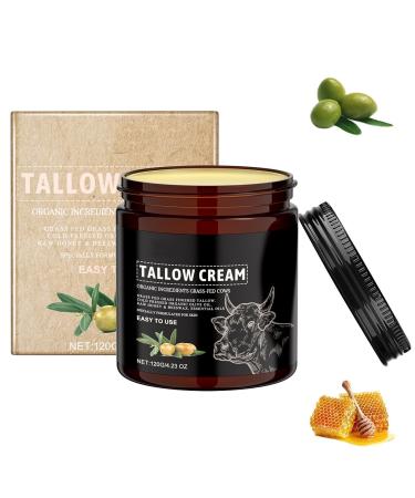 BONK Organic skincare cream with beef tallow - 120 g - Organic moisturizing cream for face and body - Hydrates and nourishes the skin (1)