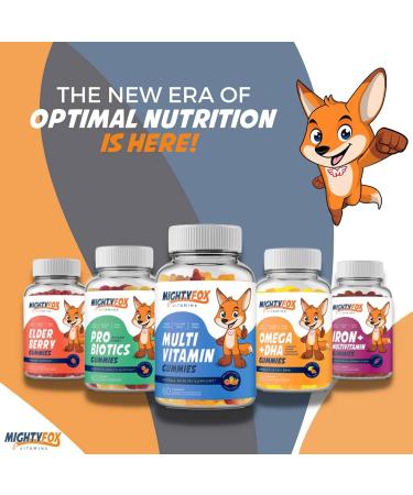Kids Multivitamin Gummies - Non-GMO, Gluten-Free Vegan Formula with Vitamin C, B3, B5, B6, B12, Zinc - 100 Count Fruity Gummy Vitamins for Kids & Adults - Buy Online on GoSupps.com