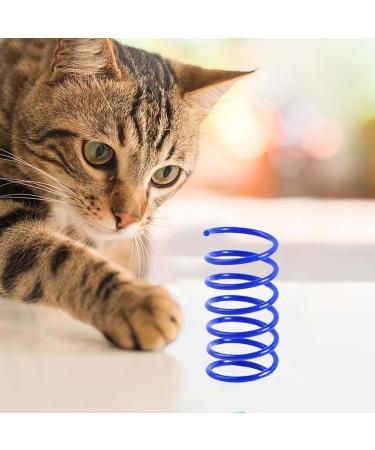 40Pcs Cat Spring Cat Spring Toys Colorful Kitten Toy for Kittens BPA Free Durable Heavy Plastic Interactive Toys to Kill Time for Swatting Biting Cat Toys for Kittens (4 Colors) - Buy Online on GoSupps.com