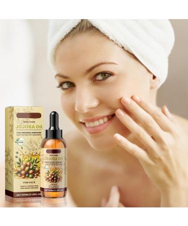 Organic Jojoba Oil Cold Pressed 100% Pure World Natural Jojoba Oil Vegan for Skin Nails Hand Body and Face 100 ml Vitamin C Oil Soothes Sensitive Skin Suitable for All Skin Types - Buy Online on GoSupps.com