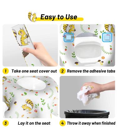 Toilet-Seat-Covers-Disposable - 21 Pack - Extra Large - Waterproof - Individually Wrapped Disposable Toilet Seat Covers for Adults Toddlers Kids Potty Training  Travel Accessories for Public Restrooms - Buy Online on GoSupps.com