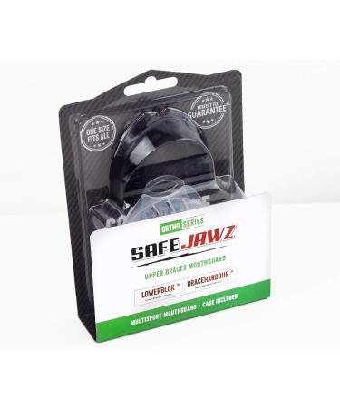 S.A.F.E.J.A.W.Z Mouthguard for Braces - Re-Mouldable with Case - Ideal for Boxing, Basketball, Football, MMA, and More - Black - Buy Online on GoSupps.com