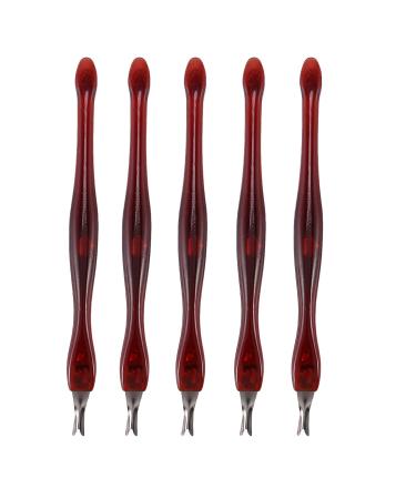 Dewedrt 5pcs Fork Trimmer Peeling Knife Nail Art Tool Women Manicure makeup tool