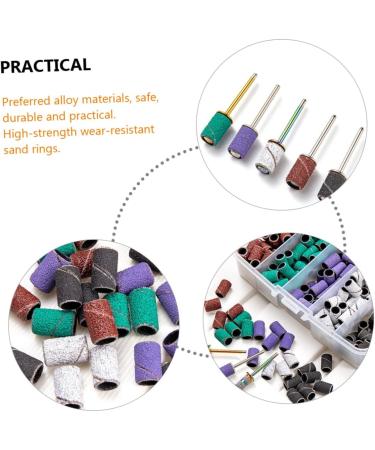 PLAFOPE 1 Set Nail Polish Set Nail Grinding Sanding Bits for Nail Drill Nail Tools Nail Polishing Band Sanding Bands for Nail Mandrel Bit for Nails Nail Bits Manicure Polishing Tape Alloy - Buy Online on GoSupps.com