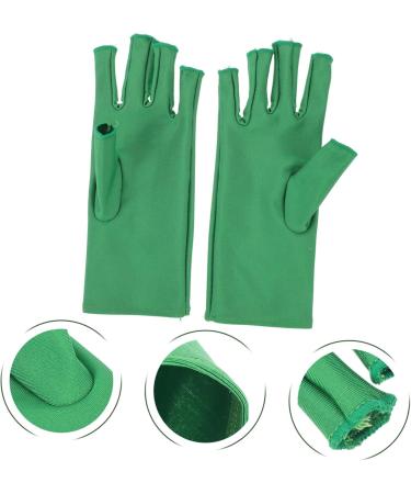 FOMIYES 2 Pairs Nail Gloves Sleeves Gloves Uv Protection Care Glove Half Finger Stretchy Gloves Manicure Shield Gloves Anti Uv Gloves Elastic Spandex Anti- - Buy Online on GoSupps.com