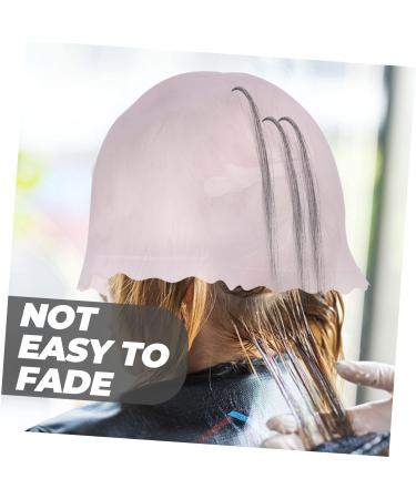 FRCOLOR 2pcs Silicone Highlighter Cap Hair Dyeing Caps Hair Coloring Hat Highlight Cap for Hair with Hook Silicone Hair Caps Salon Hair Highlight Hats Scrub Hat Frosted Set Pink - Buy Online on GoSupps.com