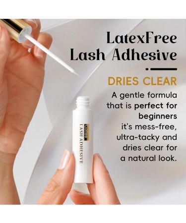 Super Strong Waterproof Lash Glue for Cluster & DIY Eyelash Extensions - Fast Drying Long Lasting Adhesive - Buy Online on GoSupps.com