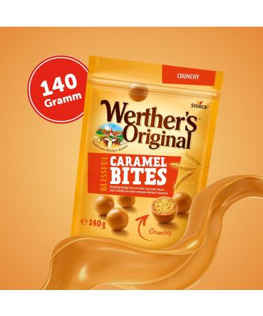 Buy Werther s Original Blissful Caramel Bites - Crunchy Crispy Air Balls in Creamy Caramel | 140g Pack - International Shipping Available - Buy Online on GoSupps.com
