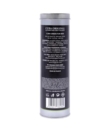 Cuba Green by Cuba for Men 3.3 oz Eau de Toilette Spray 3.3 Fl Oz (Pack of 1) - Buy Online on GoSupps.com