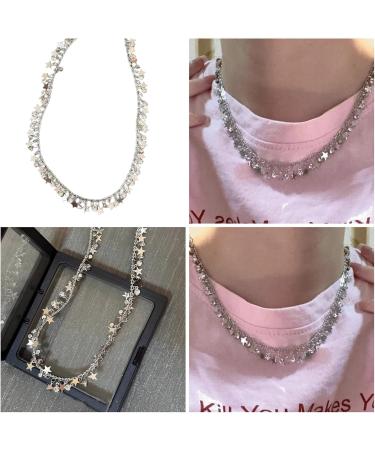 Oralgo Stylish Necklace with Round Stones | Adjustable Choker & Collarbone Chain for Everyday Use - International Shipping Available - Buy Online on GoSupps.com