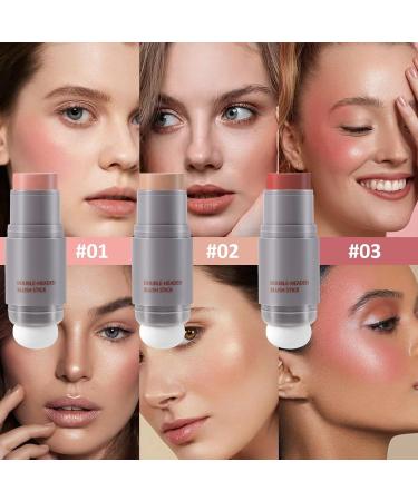 BOOBEE CREME ROUGE Stick Double-Head Lightweight Color Makeup for Cheek Lip & Eye | 10g Natural Long-Lasting 03# - Buy Online Worldwide - Buy Online on GoSupps.com