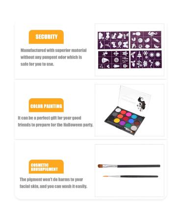 Beaupretty Halloween Makeup Kit for Adults | Face & Body Painting Set | Cosplay Painting Palette with Nylon Brush - Buy Online on GoSupps.com