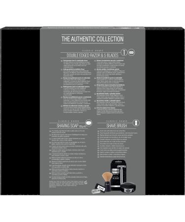 Wilkinson Sword Classic Gift Set - Premium Vintage Edition | Men's Shaving Soap Brush & Blades - International Shipping - Buy Online on GoSupps.com